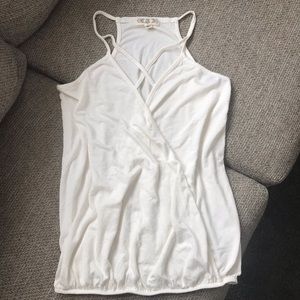 Cute women’s white tank blouse